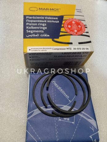 Кільця компресора МТЗ 72,25 Р1 Marmot 30-072-20-06